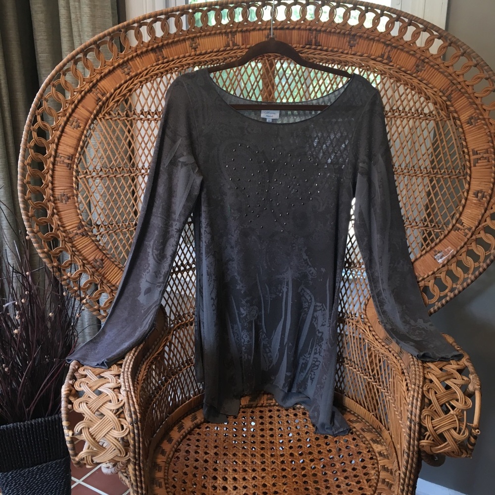 Gray top, Sz M